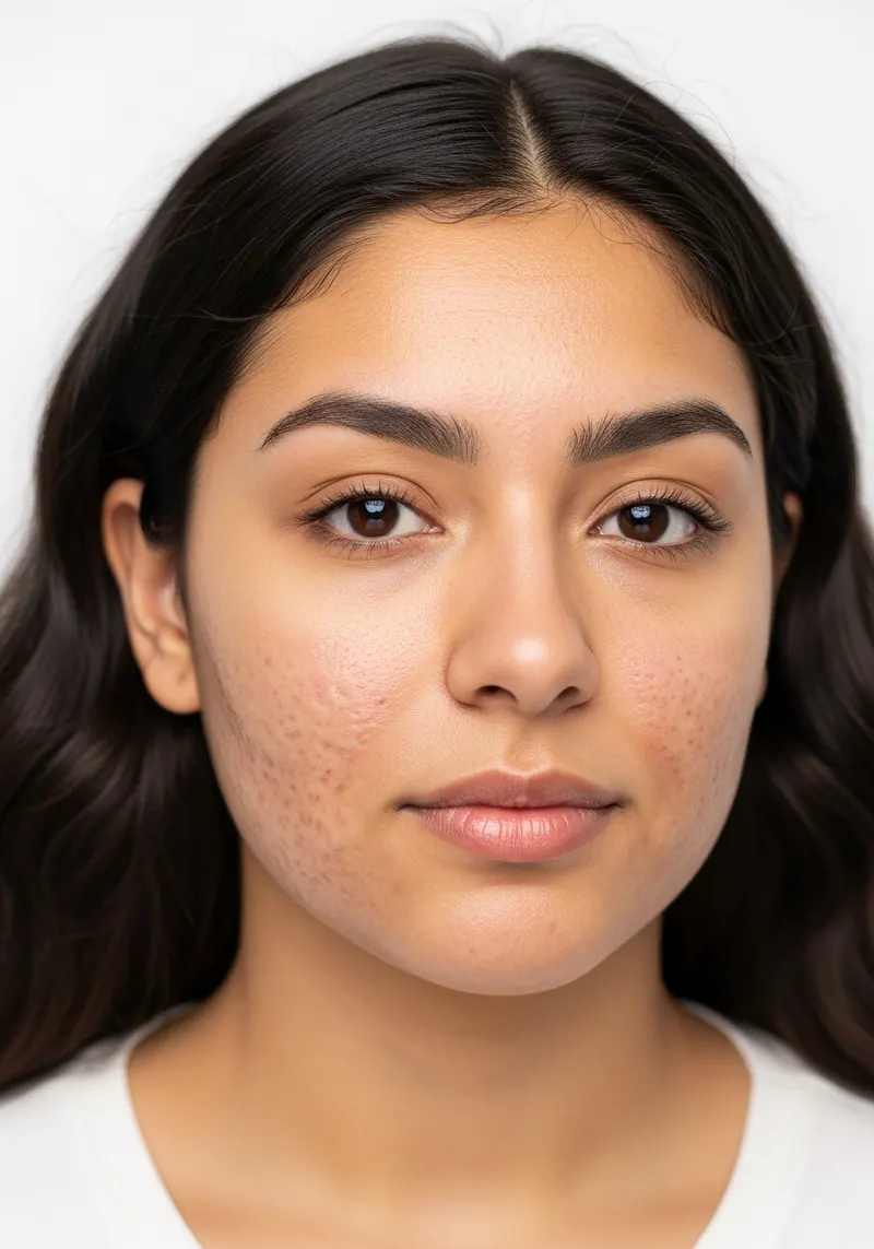 Before Microneedling treatment
