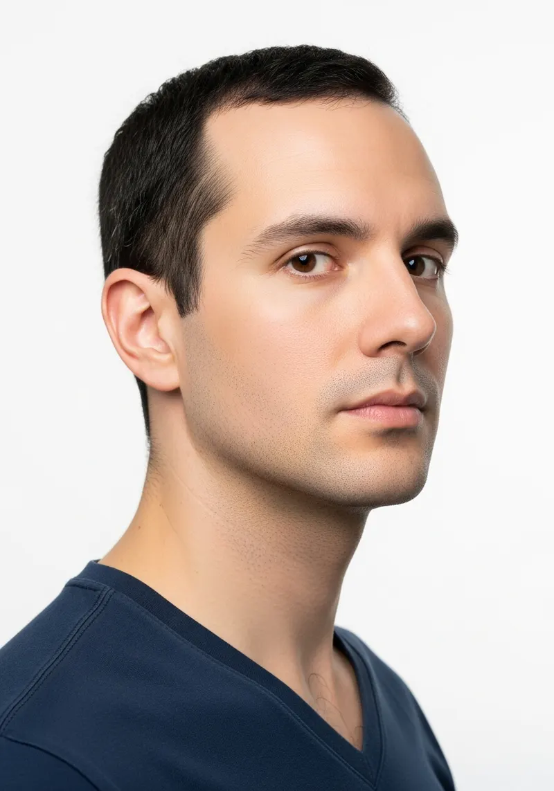 Before Jawline Contouring treatment